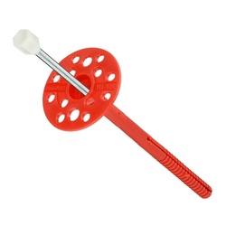 Дюбель-гвоздь для изоляции 10х180 мм (500 шт) с металлическим гвоздем и термоголовкой ГОСТ