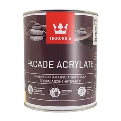 Краска фасадная Tikkurila/Tikkivala Facade Acrylate основа C матовая (0,9 л)