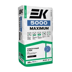 Клей плиточный EK Maximum 5000 для крупноформатных и тяжелых плит (25 кг)