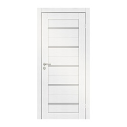 Полотно дверное OLOVI Техас экошпон Дуб Белоснежный 600х2000 мм глухое