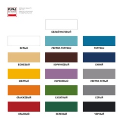 Эмаль Pufas ПФ-115 ГОСТ белая матовая (1,9 кг)