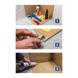 Герметик-затирка Plitonit PlitoSil Premium силиконовый, белый (0,31 л)