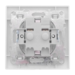 Розетка с/у Минск ERR16-028-100, 1 гнездо, с/з, з/ш, белая